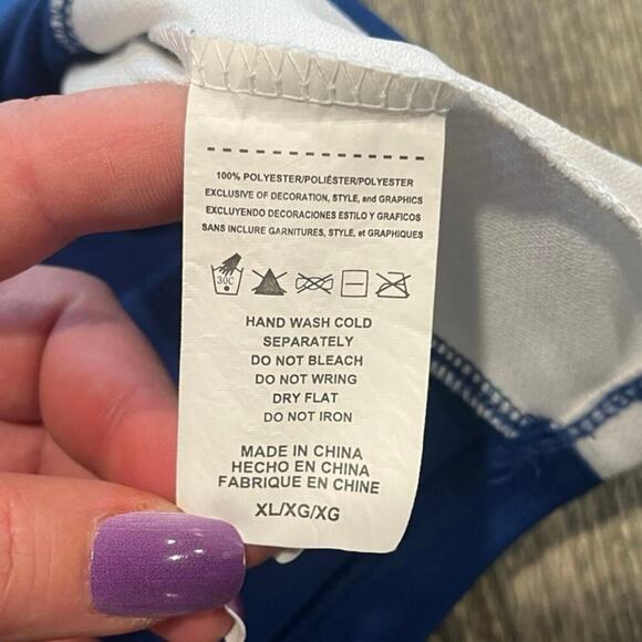 Majestic Womens Colts Jersey Andrew Luck #12 NFL Football Shirt Blue White Sz XL - Picture 5 of 6